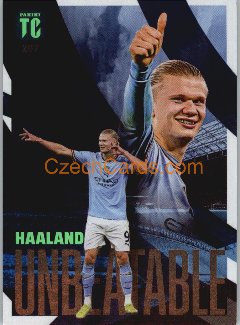 Football Soccer Erling Haaland Panini Top Class Unbeatable