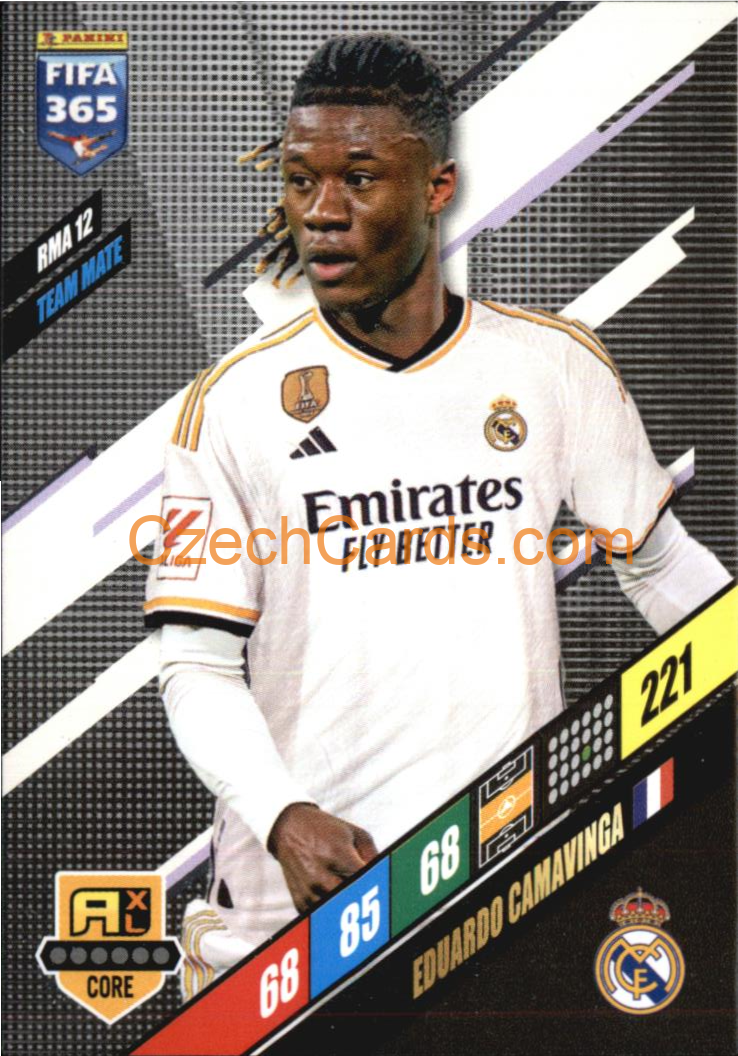 FOOTBALL SOCCER Eduardo Camavinga 2024 Panini FIFA 365 Adrenalyn XL