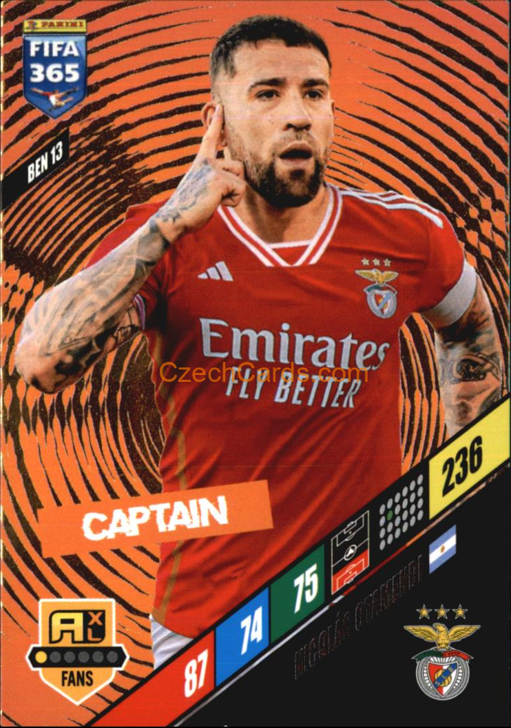 Panini Fifa 365 Adrenalyn XL 2023-2024 Fans Otamendi Benfica