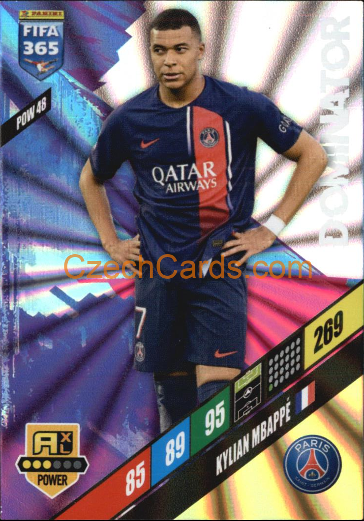 Panini Fifa 365 Adrenalyn XL 2023-2024 Dominator Mbappe PSG