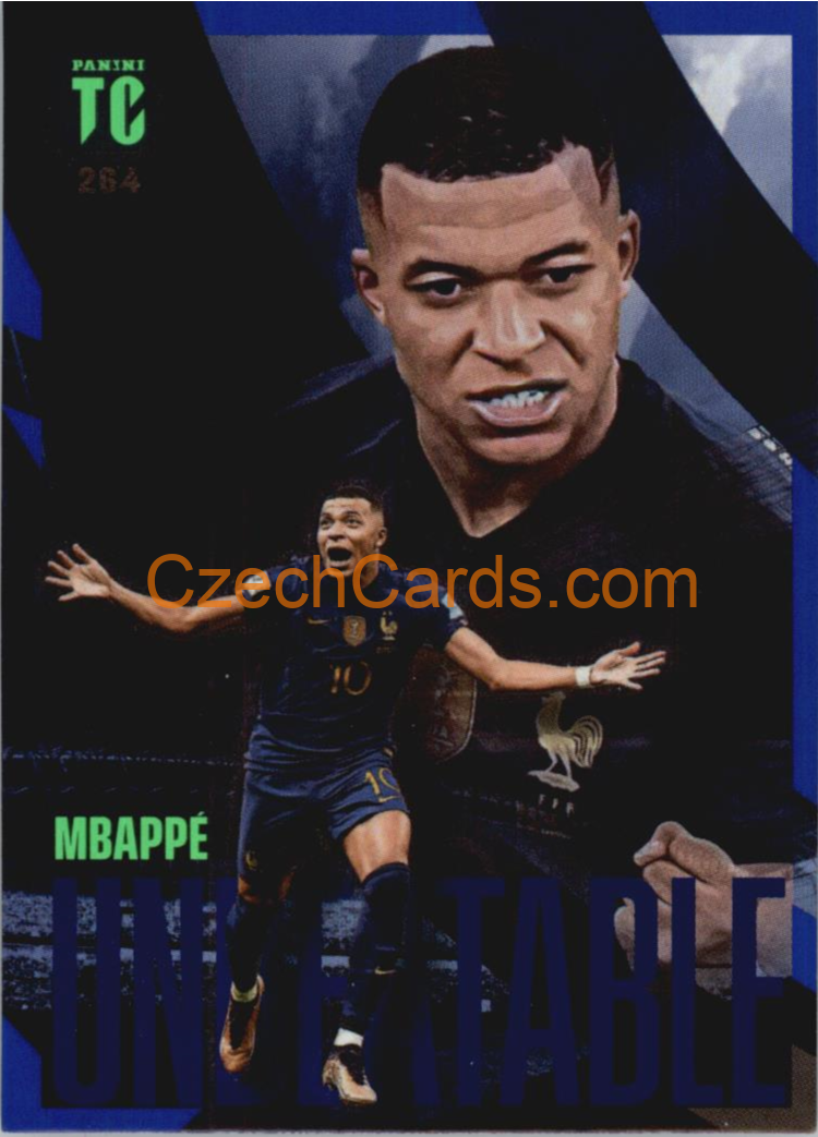 FOOTBALL/SOCCER Kylian Mbappe 2023 Panini Top Class Unbeatable Blue