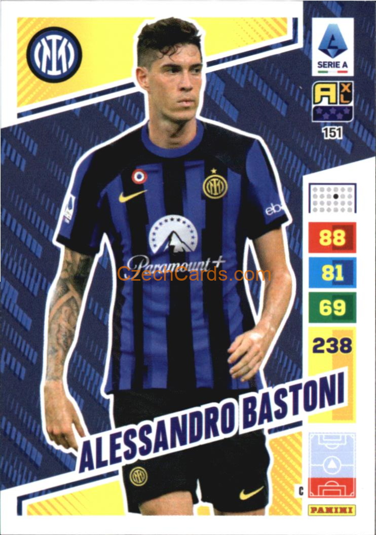 FOOTBALL/SOCCER Alessandro Bastoni 2023/24 Panini Calciatori