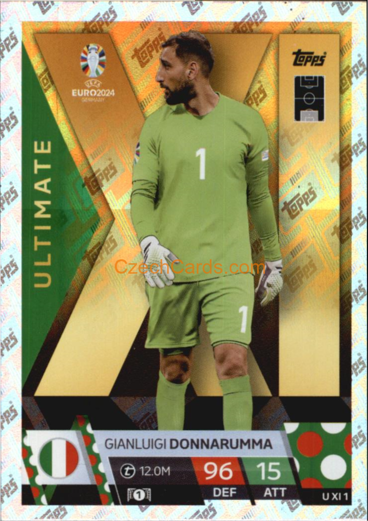 Football Soccer Gianluigi Donnarumma Euro Match Attax Ultimate