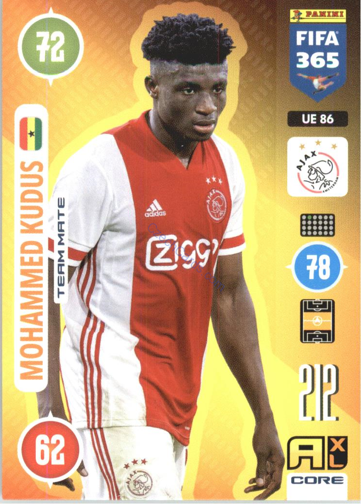 FOOTBALL SOCCER Mohammed Kudus 2021 FIFA 365 Adrenalyn UE86