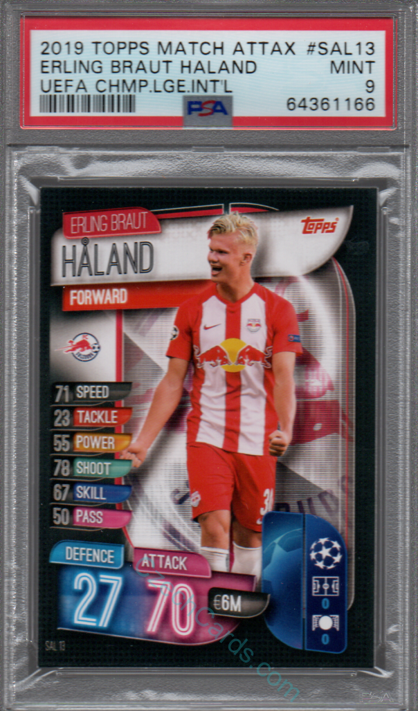 2019 Topps Rookie Erling Haaland sale PSA 9