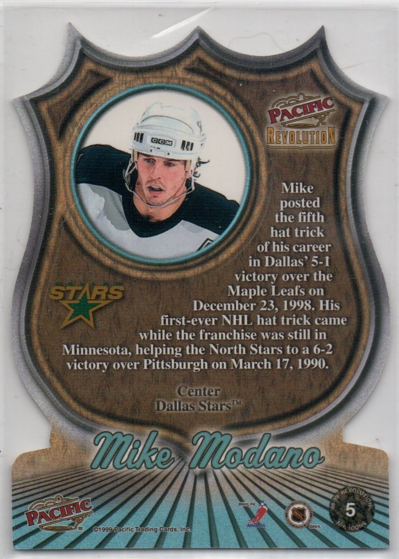 Mike Modano 1998/99 Revolution NHL Icon Die Cut #5