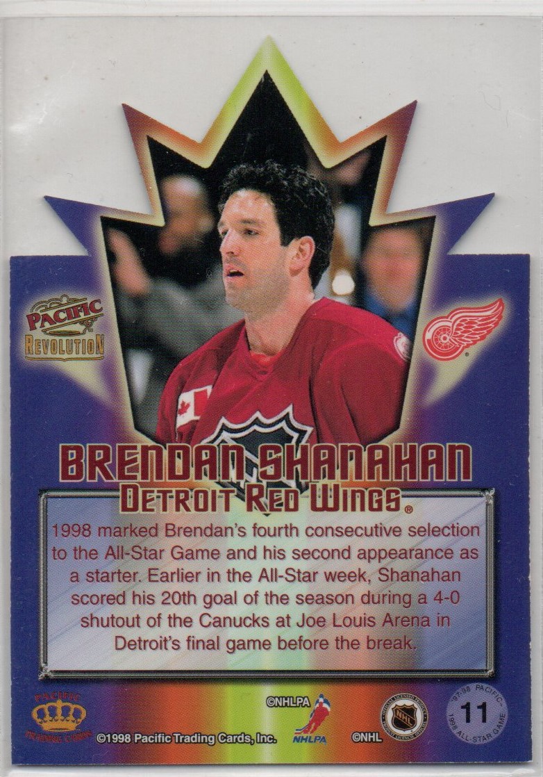 Brendan Shanahan 1997/98 Revolution All Star Game Die Cut #11