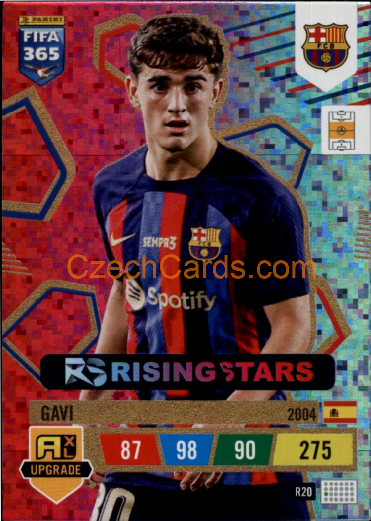 FOOTBALL SOCCER Gavi 2023 FIFA 365 Adrenalyn Rising Stars R20