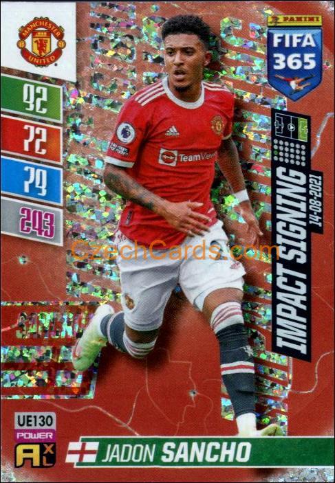 FOOTBALL/SOCCER | Jadon Sancho 2022 Panini Adrenalyn XL Fifa 365 Impact ...