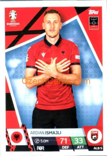 Ardian Ismajli 2024 EURO Match Attax crystal parallel #ALB5