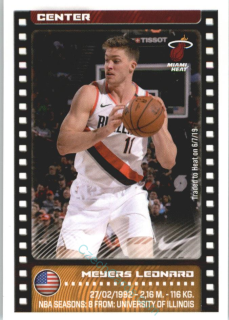 Meyers Leonard 2019/20 Panini sticker Euro ed. #140