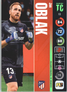 Jan Oblak 2021-22 Top Class #13