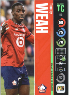 Timothy Weah 2021-22 Top Class #116