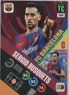 Sergio Busquets 2021-22 Top Class Captain #200