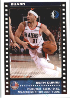 Seth Curry 2019/20 Panini sticker Euro ed. #230