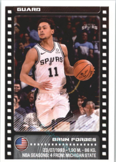 Bryn Forbes 2019/20 Panini sticker Euro ed. #399