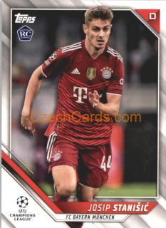 Josip Stanisic 2021/22 Topps UCL #3 RC 