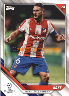 Koke 2021/22 Topps UCL #6 