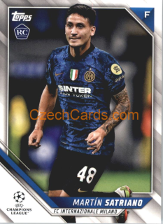 Martin Satriano 2021/22 Topps UCL #40 RC