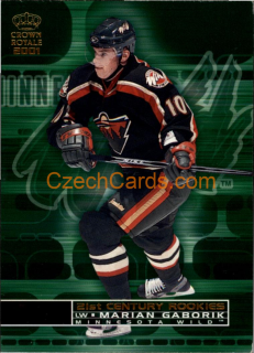 Marian Gaborik 2001/02 Crown Royale 21st Century Rookies #12