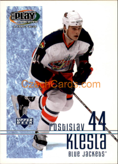 Rostislav Klesla 2001/02 UD Play Makers #30