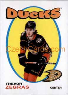 Trevor Zegras 2022-23 Topps NHL sticker 1971-72 Topps NHL Rookie Insert #610