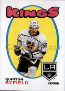 Quinton Byfield 2022-23 Topps NHL sticker 1971-72 Topps NHL Rookie Insert #611