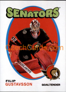 Filip Gustavsson 2022-23 Topps NHL sticker 1971-72 Topps NHL Rookie Insert #620