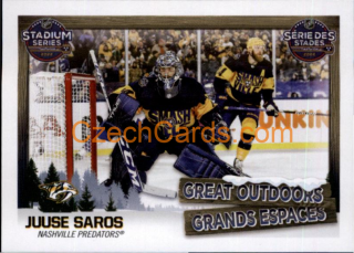 Juuse Saros 2022-23 Topps NHL sticker The Great Outdoors #651