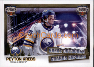 Peyton Krebs 2022-23 Topps NHL sticker The Great Outdoors #652