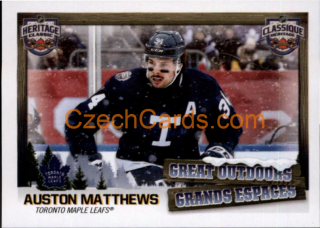 Auston Matthews 2022-23 Topps NHL sticker The Great Outdoors #653