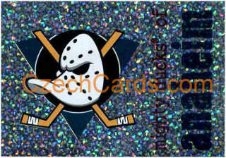 Mighty Ducks of Anaheim Logo 1998/99 Panini NHL Hockey sticker shiny #167