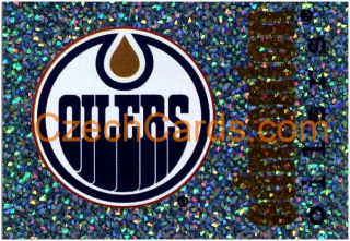 Edmonton Oilers Logo 1998/99 Panini NHL Hockey sticker shiny #191