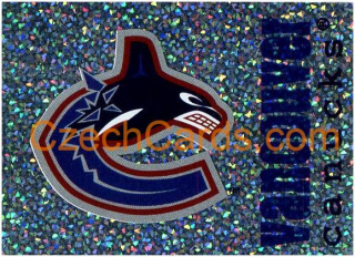 Vancouver Canucks Logo 1998/99 Panini NHL Hockey sticker shiny #215