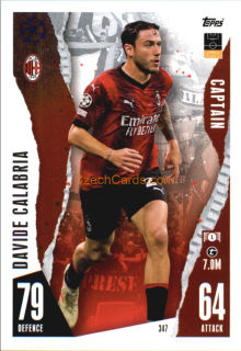 Davide Calabria 2023/04 Topps Match Attax Captain #347