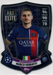 Marco Verratti 2023/04 Topps Match Attax Pro Elite Chrome Shield #SH3