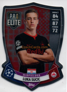 Luka Sucic 2023/04 Topps Match Attax Pro Elite Chrome Shield #SH18