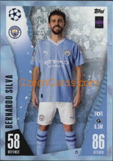 Bernardo Silva 2023/04 Topps Match Attax Crystal Parallel #21