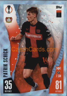 Patrik Schick 2023/04 Topps Match Attax Crystal Parallel #243