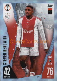 Steven Bergwijn 2023/04 Topps Match Attax Crystal Parallel #270