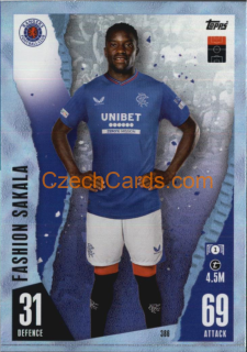 Fashion Sakala 2023/04 Topps Match Attax Crystal Parallel #386