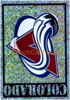 Colorado Avalanche Logo 1999/00 Panini NHL sticker metal #207