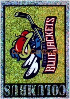 Columbus Blue Jackets Logo 1999/00 Panini NHL sticker metal #359