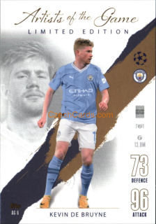 Kevin De Bruyne 2023/04 Topps Match Attax Artists of the Game #AG6