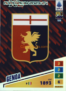 Logo Genoa 2023/24 Panini Calciatori Adrenalyn XL #109