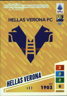 Logo Hellas Verona 2023/24 Panini Calciatori Adrenalyn XL #127