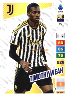 Timothy Weah 2023/24 Panini Calciatori Adrenalyn XL #173