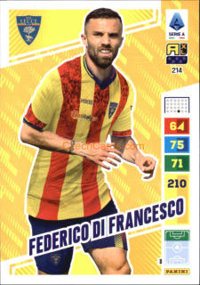 Federico Di Francesco 2023/24 Panini Calciatori Adrenalyn XL #214