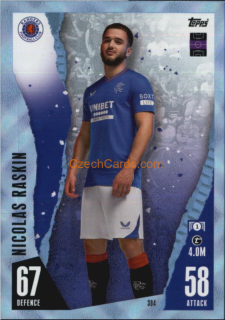 Nicolas Raskin 2023/04 Topps Match Attax Crystal Parallel #384