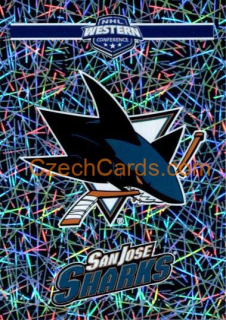 San Jose Sharks Logo 2018/19 Panini NHL sticker metal #427